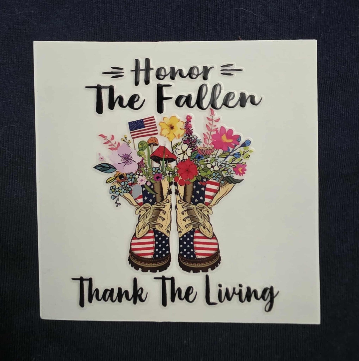 Honor the Fallen (Flowers) Decal