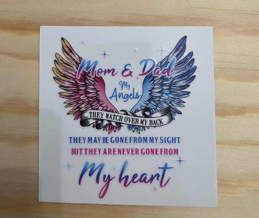 Mom and Dad Decal