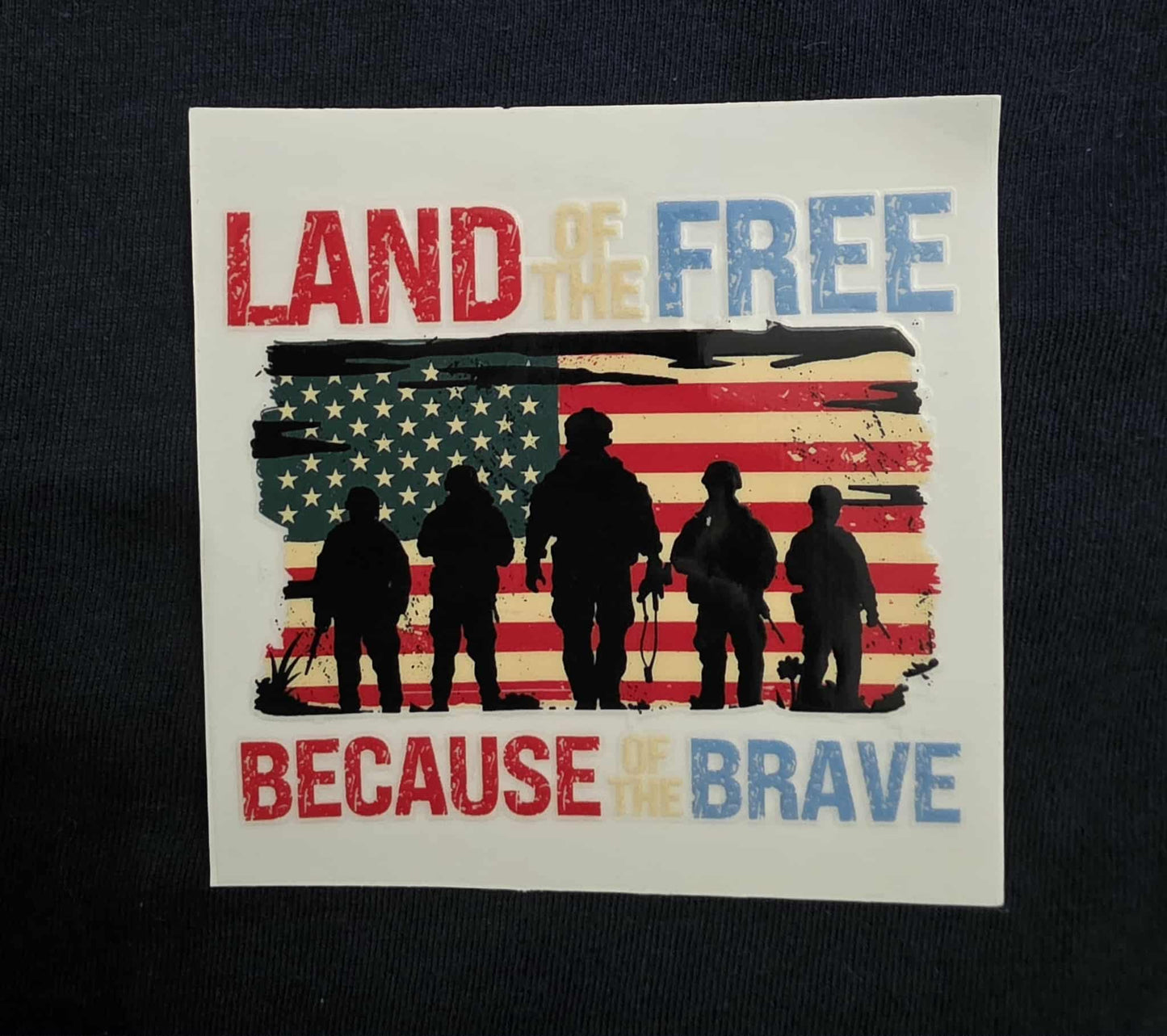Land of the Free, Because of the Brave Decal
