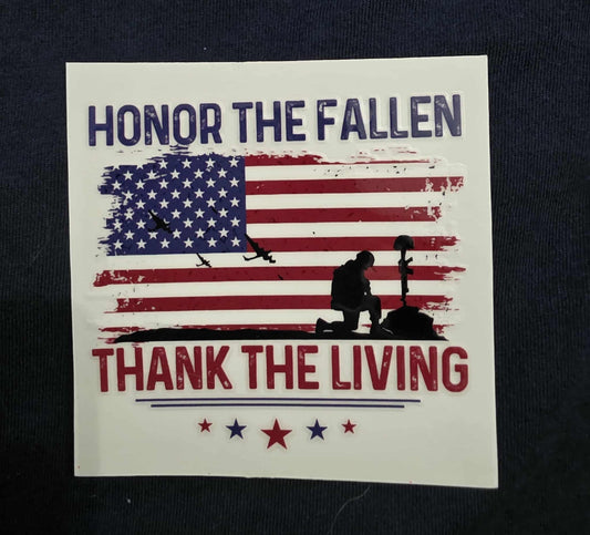 Honor the Fallen Thank the Living Decal