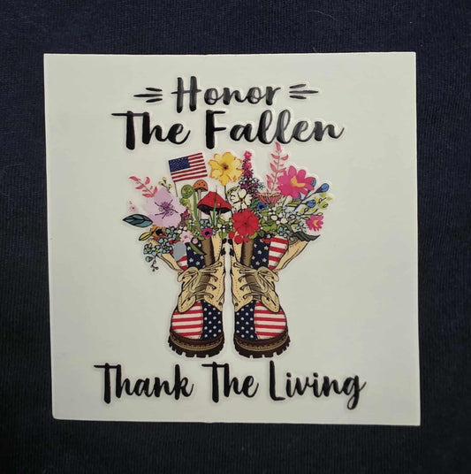 Honor the Fallen (Flowers) Decal