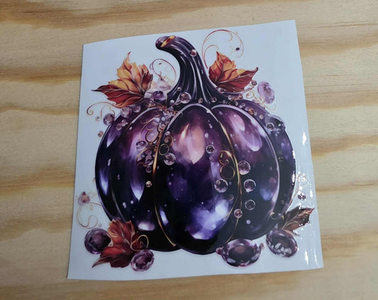 Purple Pumpkin Decal