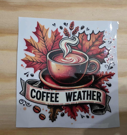 Coffee Weather Decal
