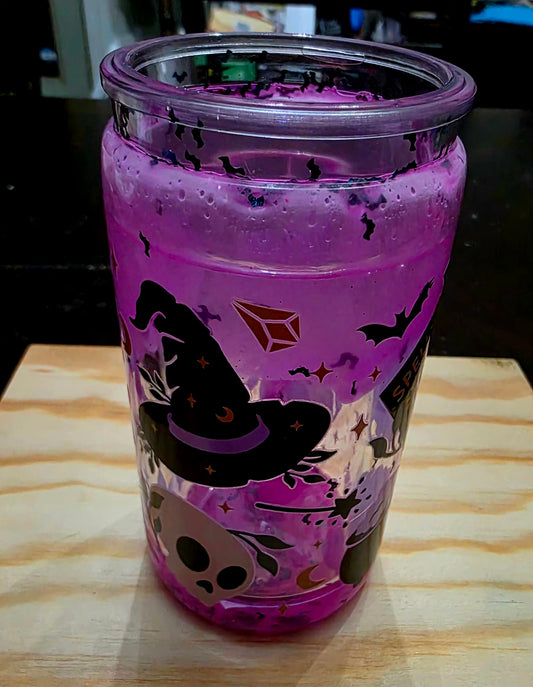 Purple Lava Drip Halloween Tumbler